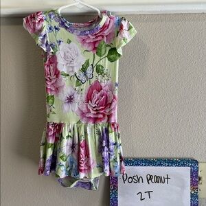 Posh Peanut Pink and Purple Floral Dress